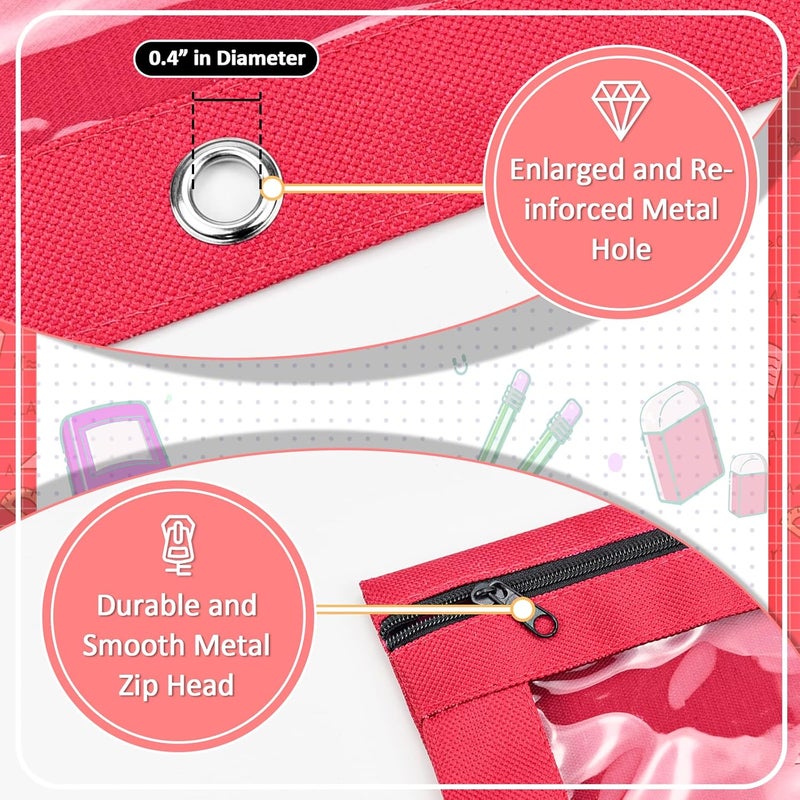 EAONE Pencil Pouch for 3 Ring Binder Set of 48, Zipper Binder Pouches Pencil Case Bulk for School Classroom Supplies/Student/Office/Home, 10 x 7.5 inch, 8 Colors - Image 4